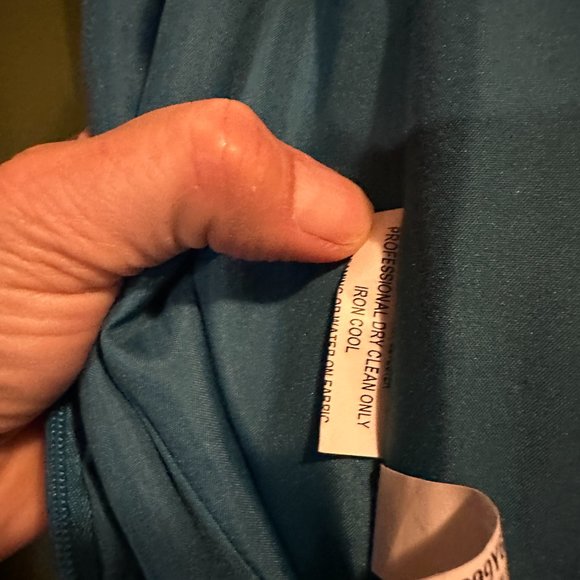 JADE BY JASMINE Women's Teal Satin Dress with Jacket ~ Size 14 - Picture 5 of 6